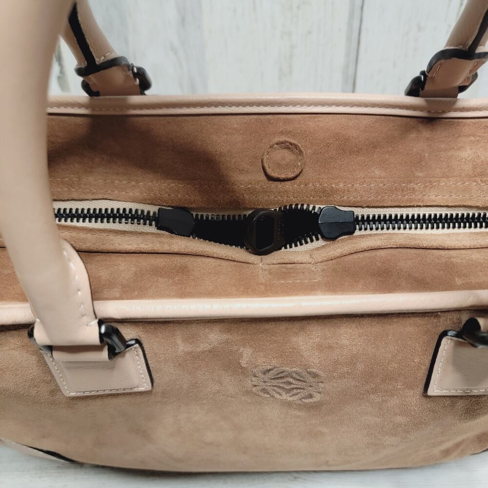 LOEWE SATCHEL BAG REVERSIBLE DUSTY PINK - Picture 5 of 15